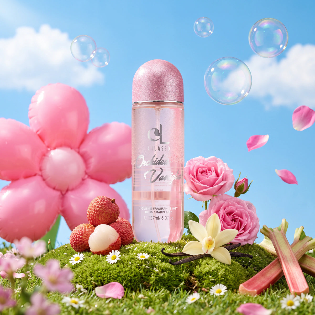 Orchidea Vaniglia fragrance mist among lychee, rose and vanilla