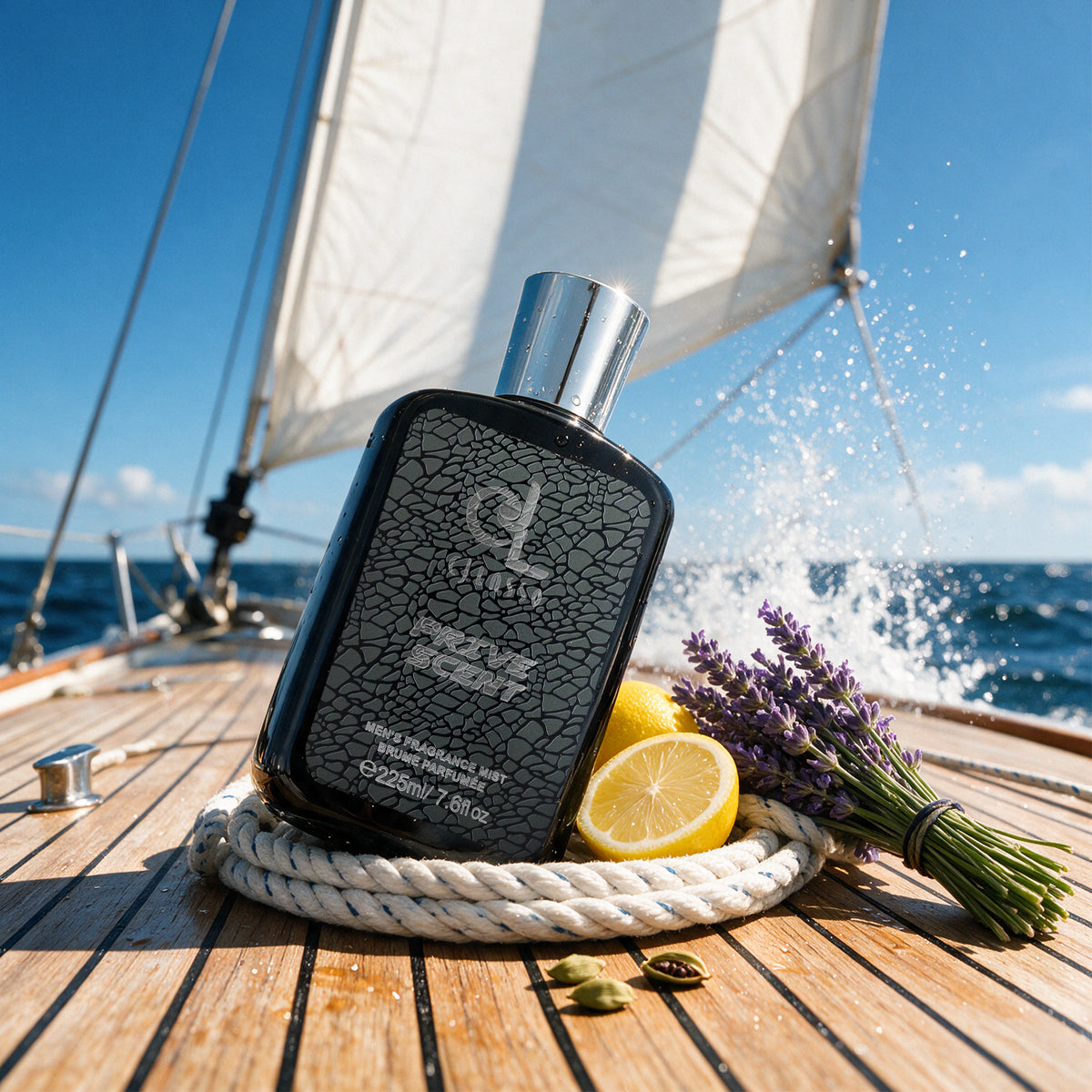 Prive Scent fragrance mist with lemon, lavender and cardamom